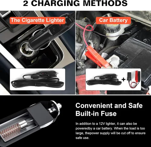 Miniatura 5 de Gato eléctrico para coche de 3 toneladas, gato de tijera portátil eléctrico de 12 V, kit de gato eléctrico con llave de impacto, gato de tijera