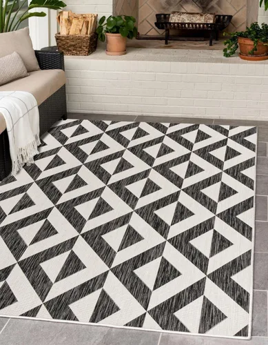 Miniatura 13 de Unique Loom Jill Zarin Outdoor Collection - Alfombra rectangular (2 pies 2 pulgadas x 3 pies 1 pulgadas, rectangular, beige y marrón)