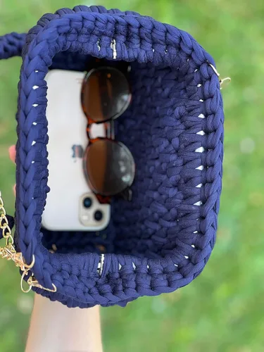 Miniatura 3 de CHQEL Bolso de mano de noche para mujer, hecho a mano, bolso de fiesta de boda de ganchillo, pequeño bolso de mano formal con solapa