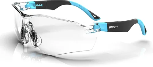 Miniatura 10 de DEX FIT Gafas de seguridad SG210N – Antivaho y resistentes a los arañazos Z87.1 protección ocular, patillas ajustables y agarre antideslizante