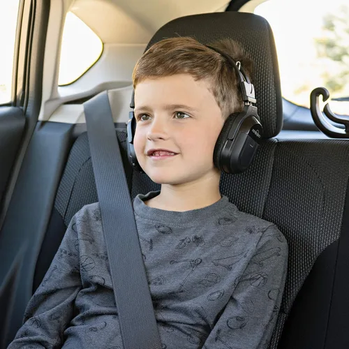Miniatura 4 de RP Accessories IR-601B Auriculares inalámbricos infrarrojos, 2 canales plegables universales con sistema de entretenimiento trasero IR para TV