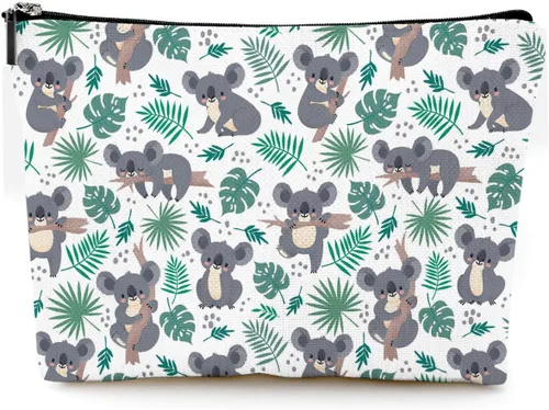 Miniatura 30 de Pequeña bolsa de maquillaje para monedero, bonita lona impermeable, bolsas de cosméticos para mujeres, con cremallera, bolsa de aseo de viaje