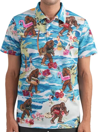 Miniatura 3 de HIVICHI Golf Shirts for Men Funny Golf Shirts for Men Hawaiian Polo Shirts for Men Golf Gift