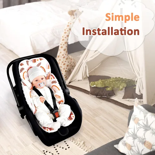 Miniatura 4 de Pea Pod - Soporte para la cabeza del asiento de coche para bebé recién nacido, 2 en 1 Soporte para la cabeza del asiento de coche para bebés