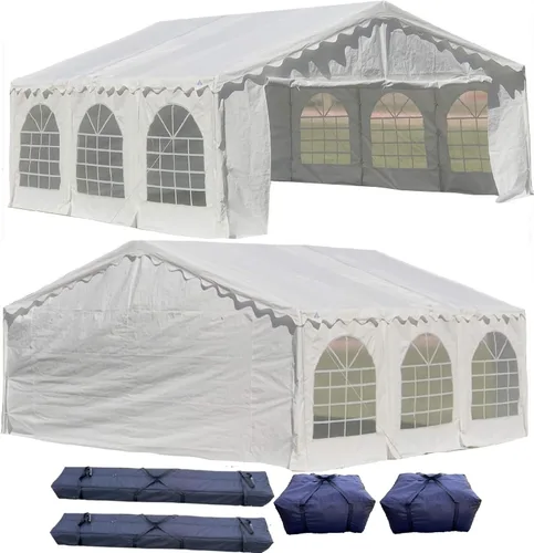 Miniatura 10 de DELTA carpa para fiestas de 20 x 16 pies, económica, de polietileno, toldos para bodas, carpas galvanizadas, toldos grandes para eventos al aire