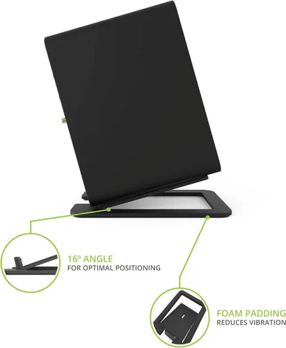 Miniatura 3 de Kanto S6 Soportes de Altavoz de Escritorio Inclinados para Altavoces de Estantería Grandes y Monitores de Estudio de Tamaño Completo de 5"-7