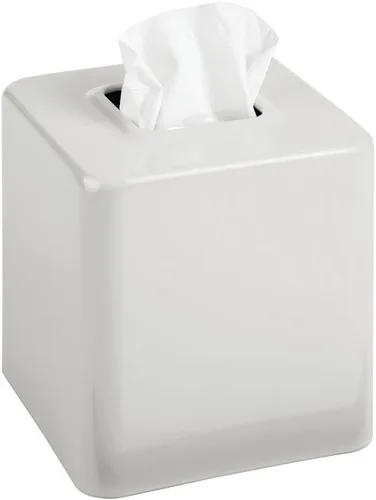 Miniatura 11 de mDesign Caja de Pañuelos — Soporte decorativo para caja de pañuelos para dormitorios, baños y más — Cubierta cuadrada para caja de pañuelos