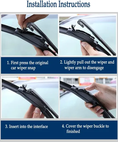 Miniatura 6 de 3 limpiaparabrisas para Chrysler Town & Country 2008-2016, Dodge Grand Caravan 2008-2019, equipo original de alta calidad para todo tipo de clima