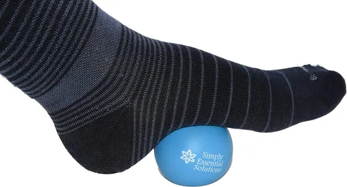 Miniatura 5 de Bolas de terapia de masaje de tejido profundo: juego de dos con bolsa de malla para alivio del dolor de cuidado personal, terapia miofacial, terapia