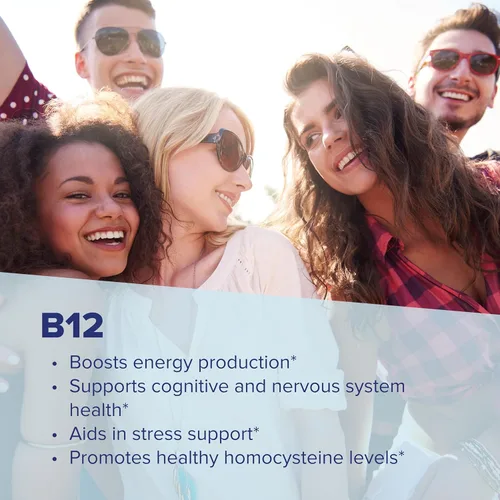 Miniatura 6 de Superior Source No Shot Vitamina B12 Metilcobalamina (2000 mcg), metilfolato, B6 (P-5-P), microlingüe de disolución rápida, 60 unidades, salud