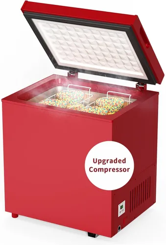 Miniatura 10 de Congelador de Cofre de 3.5 Pies Cúbicos - 2 Cestas Removibles - Congelador Compacto Silencioso - 7 Ajustes de Temperatura - Negro
