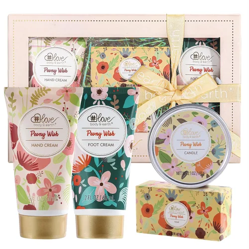 Miniatura 9 de BODY & EARTH # LOVE Set de regalo de crema de manos para mujeres, regalo del día de la madre para mamá, juego de cuidado de la piel con crema