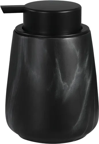 Miniatura 11 de Dispensador de jabón de manos de espuma de 12 onzas, dispensador de jabón espumoso negro para baño con bomba fácil de presionar, dispensador