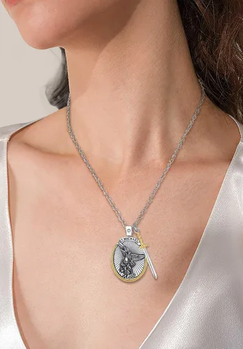 Miniatura 7 de CELESTIA Medallas de plata de ley 925 San MiguelSan CristóbalSan BenitoSan GabrielVirgen MaríaJesúsCaravacaMetatrónSello de los Siete Arcángeles