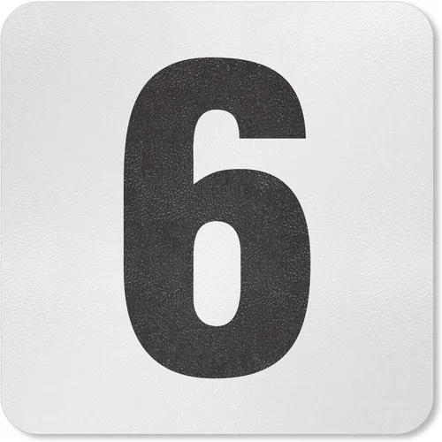 Miniatura 9 de SmartSign Marcador/letrero adhesivo de profundidad de piscina "3 pies", altura de letra de 4 pulgadas, vinilo laminado de 20 mil con superficie