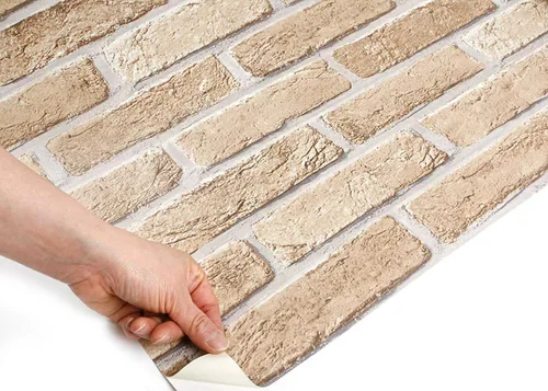 Miniatura 4 de ROSEROSA Papel tapiz autoadhesivo de PVC de ladrillo falso que se despega y pega, revestimiento para encimeras y forros para estantes GM726
