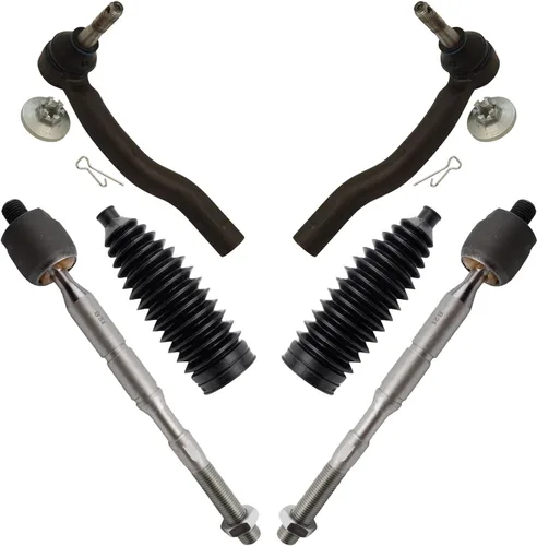 Miniatura 102 de TRQ Kit de dirección interior y exterior para lado del conductor y del pasajero delantero, con cremallera de dirección y fuelle de piñón compatible
