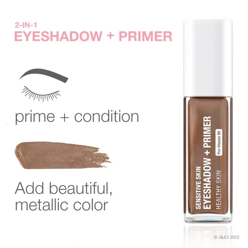 Miniatura 5 de Neutrogena Sombra de Ojos + Base para Piel Sensible, una Sombra Metálica de Larga Duración, 2 en 1 para Piel Sensible con Pro-Vitamina B5, Fórmula