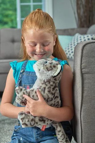 Miniatura 4 de Wild Republic Leopardo de la nieve, Cuddlekins, animal de peluche, 12 pulgadas, regalo para niños, juguete de peluche, relleno es botellas de agua