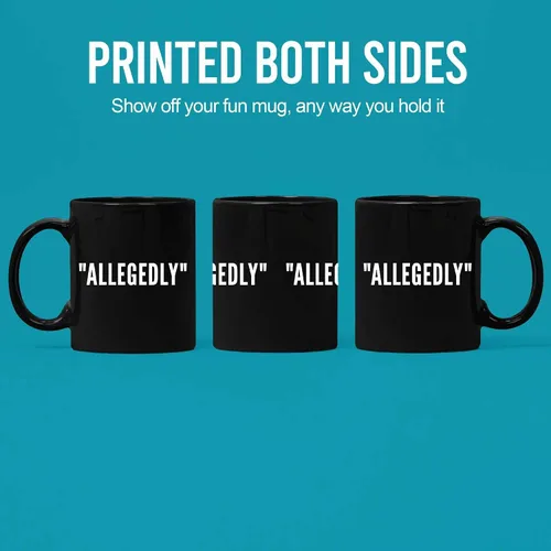 Miniatura 3 de Allegedly Lawyer - Taza divertida de graduación para estudiantes de derecho, profesores, abogados, taza de café de cerámica, novedosa, 11 onzas