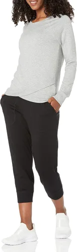 Miniatura 4 de Tienda Essentials Sudadera Studio Terry de manga larga con frente cruzado para mujer