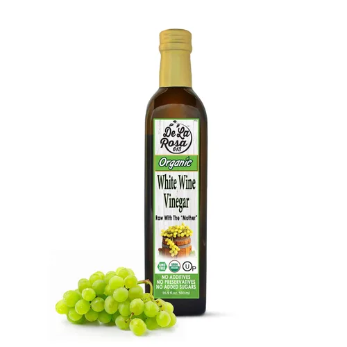 Miniatura 14 de De La Rosa - Vinagre orgánico de vino tinto y blanco, crudo y sin filtrar, con la "madre", Kosher para Pascua, vegano, sin OMG y sin gluten, ideal