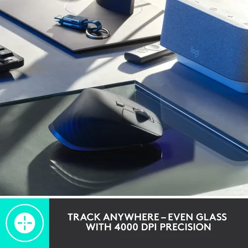 Miniatura 11 de Logitech MX Teclado inalámbrico iluminado mecánico de tamaño completo, lineal y MX Master 3S Performance Wireless Bluetooth Mouse Bundle, macOS