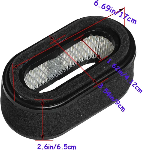 Miniatura 2 de HIFROM Filtro de aire Combo Pre filtro de repuesto para Kawasaki FD440V FD501V John Deere LX172 LX173 LX176 LX178 LX186 LX188 Reemplaza 11013-2206