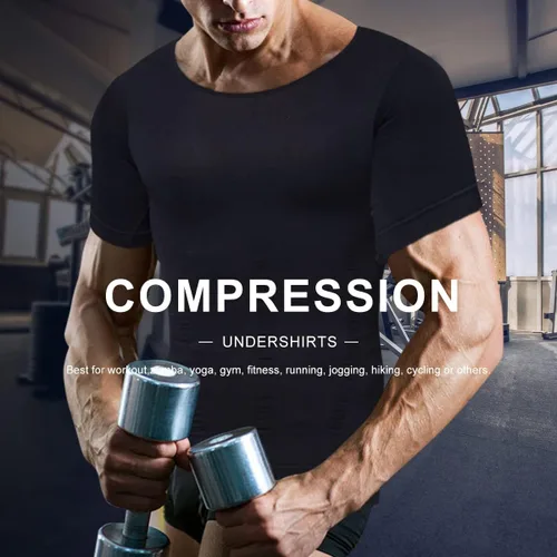 Miniatura 8 de Arjen Kroos Men's Gynecomastia Compression Shirts Shapewear Body Shaper Slimming Undershirts