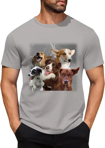 Miniatura 10 de Camisetas personalizadas para hombre, camiseta personalizada con fotos, imagen de mascota, camiseta unisex, diseña tu propio regalo divertido