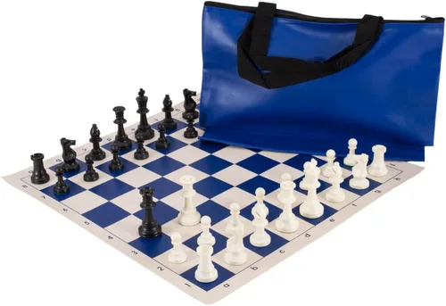 Miniatura 5 de US Chess Federation Combinación de juego de ajedrez superior - Plástico sólido