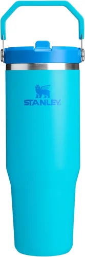 Miniatura 59 de Stanley IceFlow - Vaso con pajilla abatible con asa, de 20 onzas, tapa giratoria y popote abatible, botella de agua resistente a fugas, acero Cuarzo