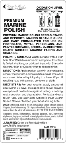 Miniatura 2 de STAR BRITE Esmalte marino de alta calidad, máxima protección UV y acabado de alto brillo, los inhibidores UV dejan de decolorar, tizar y oxidar