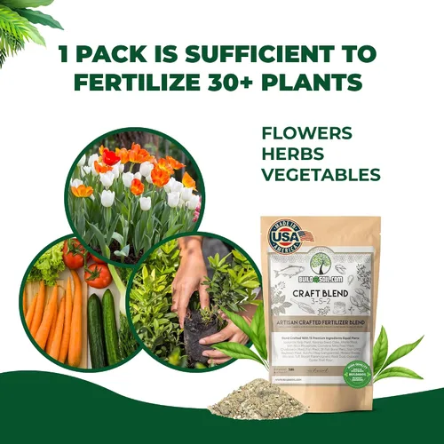Miniatura 4 de BuildASoil Fertilizante para huerto de vegetales y alimentos orgánicos para plantas Fertilizante orgánico hecho a mano con 15 ingredientes