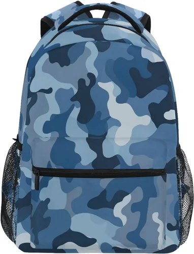Miniatura 16 de Mochila para adultos, mochila escolar casual, bolsa de viaje con cremallera, Abstracción Fuego Agua Béisbol De, Mochilas Daypack