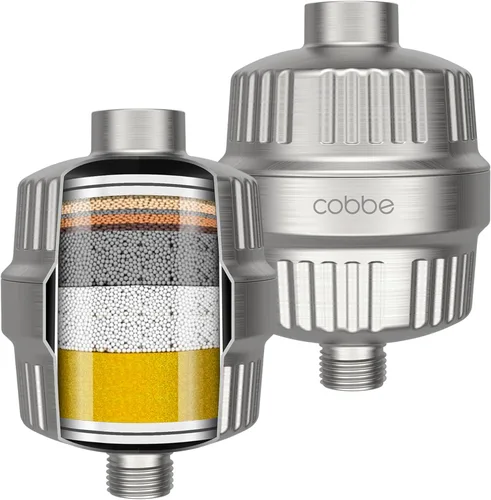 Miniatura 11 de Cobbe Filtro de cabezal de ducha de 20 etapas con KDF-55 para agua dura, filtro de agua de alto rendimiento con 2 cartuchos reemplazables, elimina