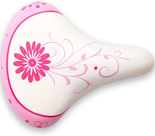 Miniatura 9 de AVASTA Kids Bicycle Saddle for Girls & Boys Waterproof Wide Soft Bike Cushion Dual Shock Absorbing Fit for 12 14 16 18 20 or 20 22 24 26 inch Blanco