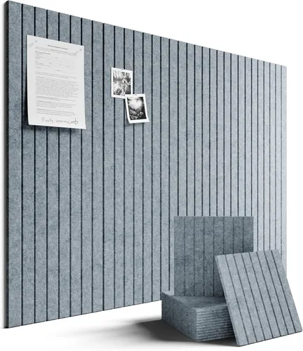 Miniatura 89 de Tablero de anuncios de fieltro grande de 36 x 24 pulgadas, alternativa al tablero de corcho – Paquete de 6 con 40 pestañas adhesivas extraíbles