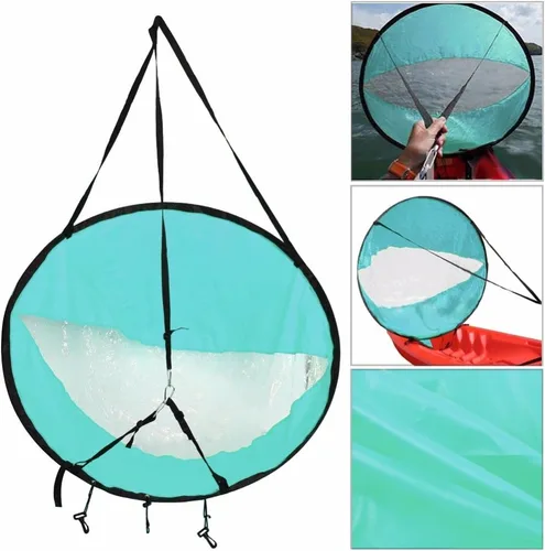 Kit de vela de kayak, 42 pulgadas, duradero, a favor del viento, tabla de remo emergente instantánea para kayak, barco, velero, canoa, estilo