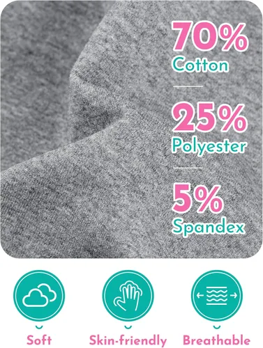 Miniatura 4 de Resinta Paquete de 3 pantalones deportivos de algodón para niños pequeños, pantalones deportivos con bolsillo, ropa de entrenamiento