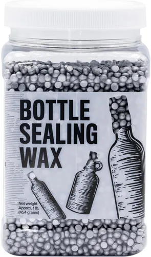 Blended Waxes, Inc. - Cera de sellado de botellas, perlas de sello de cera de pastilla para sellado de botellas de vino, cerveza y licor, sella