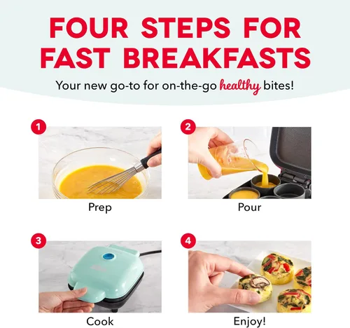 Miniatura 5 de Dash - Preparador de lujo de bocadillos de huevo - Preparador de huevos picados eléctrico para aperitivos proteicos saludables - Limpieza rápida