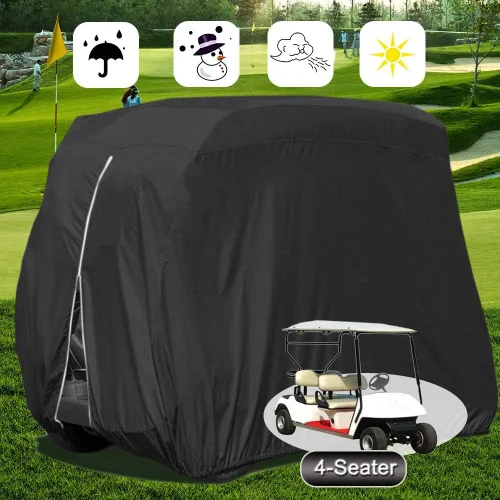 Miniatura 2 de Cubierta impermeable para carrito de golf para 4 pasajeros, cubierta impermeable para carrito de golf con revestimiento de PVC adicional para EZ GO