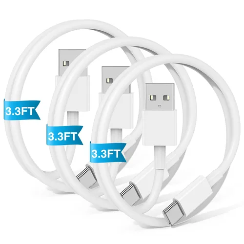 Miniatura 16 de Cable Carplay de coche para iPhone 17 16 15 Pro Plus Pro Max Air, paquete de 3 [3.3 pies + 3.3 pies + 6 pies] USB A a USB C cable para iPhone 17 16