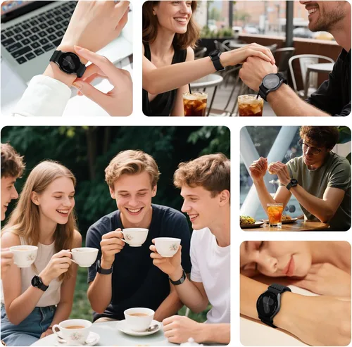Miniatura 8 de Correas trenzadas para Samsung Galaxy Watch 7/6/5/4/FE 40mm 44mm/Watch 6 4 Classic 46mm 42mm 47mm 43mm/5 Pro 45mm, Correa deportiva elástica