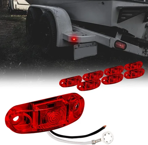 Miniatura 15 de TRUE MODS - Kit de 2 luces marcadoras LED ámbar de 2.5 pulgadas para remolque [DOT FMVSS 108] [SAE P2] [Montaje en superficie] [Impermeable IP67]