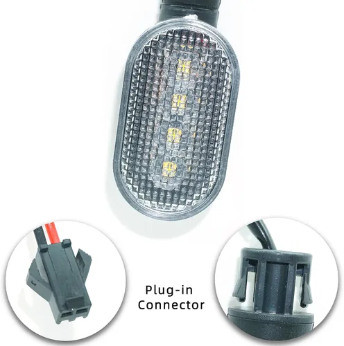 Miniatura 2 de Luces LED de señal de giro para motocicleta, enchufables, CC 36 V, 48 V, 52 V, 60 V, intermitentes, luces intermitentes, bombillas de giro