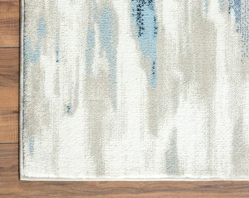 Miniatura 4 de Abani Rugs - Alfombra abstracta azul y beige de 7 pies 9 pulgadas x 10 pies 2 pulgadas, colección Porto Alfombra decorativa de estilo contemporáneo