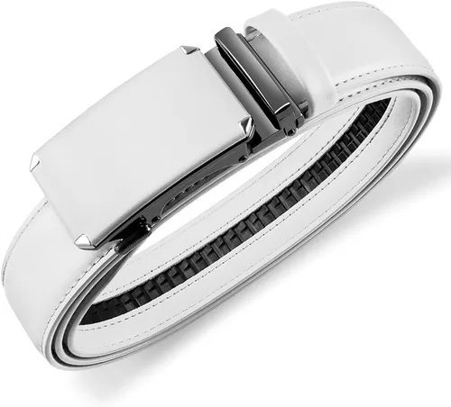 Miniatura 4 de DOOPAI Cinturón para Hombre, Cinturón de Trinquete Elegante Ajustable de 1 38 Pulgadas de Cuero Genuino de Diseñador, el TamañoLongitud se Puede