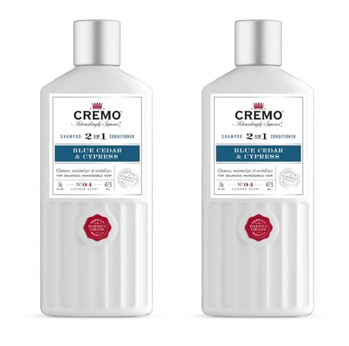 Miniatura 10 de Cremo Bourbon & Oak Barber Grade Champú y acondicionador 2 en 1, 16 onzas líquidas (paquete de 2) - Una sofisticada mezcla de especias